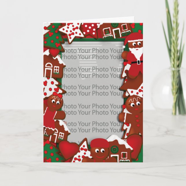 Christmas Cookies Photo Frame Card (Front)