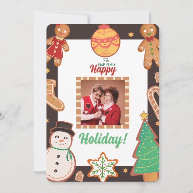 Christmas cookies Photo Holiday Card (Front)