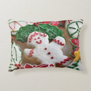 ***CHRISTMAS COOKIES*** PILLOW & SOLID RED BACK