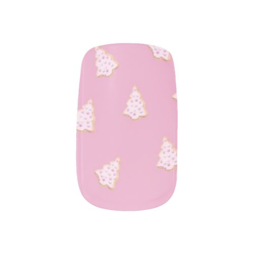 Christmas Cookies Pink Minx Nail Art