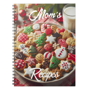 Christmas Cookies Recipes Spiral Photo Notebook