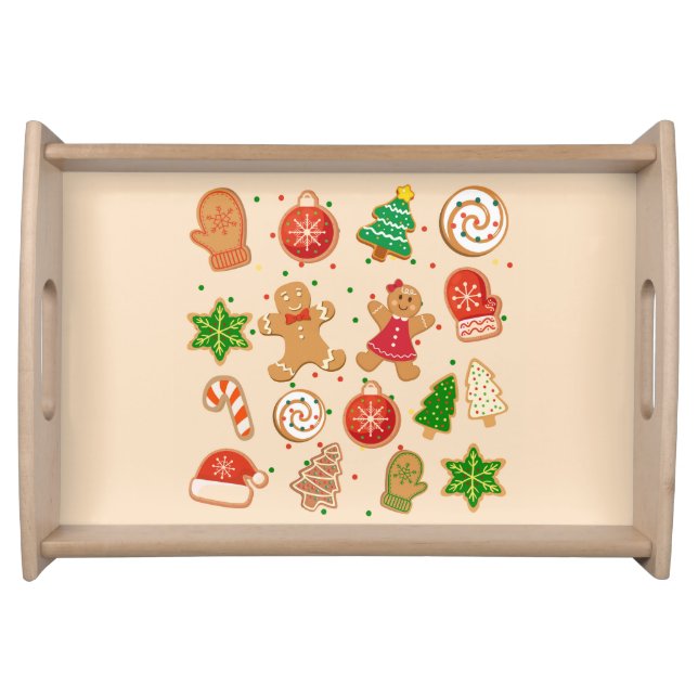   Christmas Cookies Serving Tray (Front)