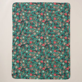 Christmas Cookies Sherpa Blanket