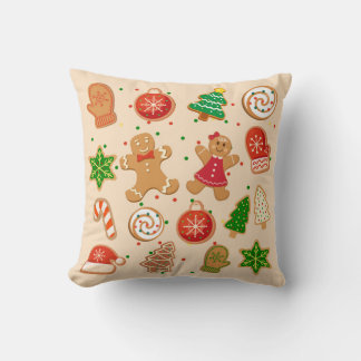 Christmas Cookies Throw Pillow