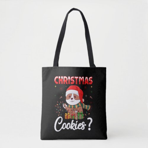 christmas cookies tote bag