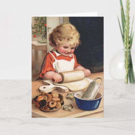 Christmas Cookies Vintage Christmas Card