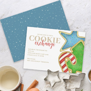 Christmas Cookies Whimsical Sweet Holiday Cute Fun Invitation