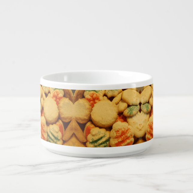 Christmas Cookies with Sugar Sprinkles Chili Bowl (Center)