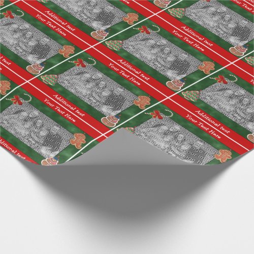 Christmas Cookies Your Photo Holiday Personalized Wrapping Paper