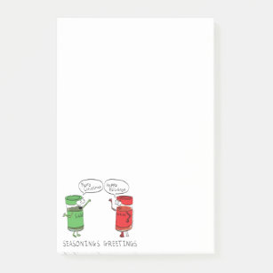 Christmas Cooking Funny Chef Spices Post-it Notes