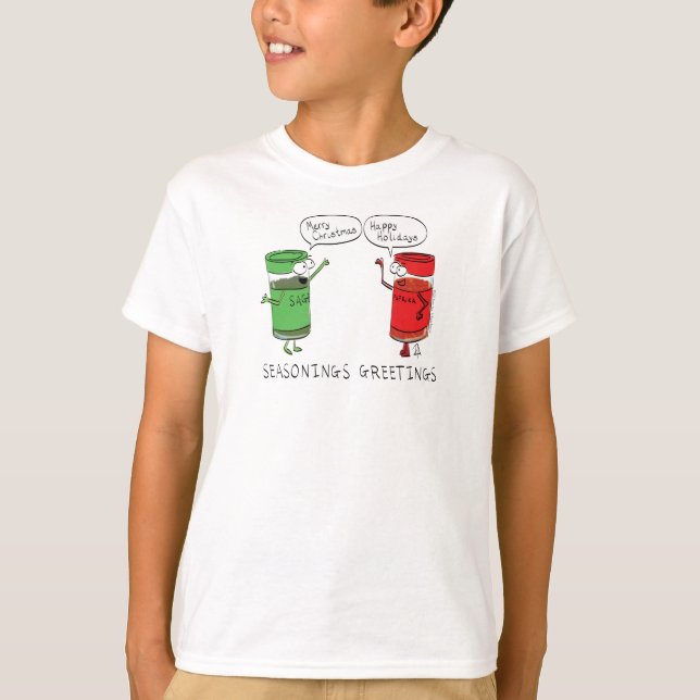 Christmas Cooking Funny Chef Spices T-Shirt (Front)