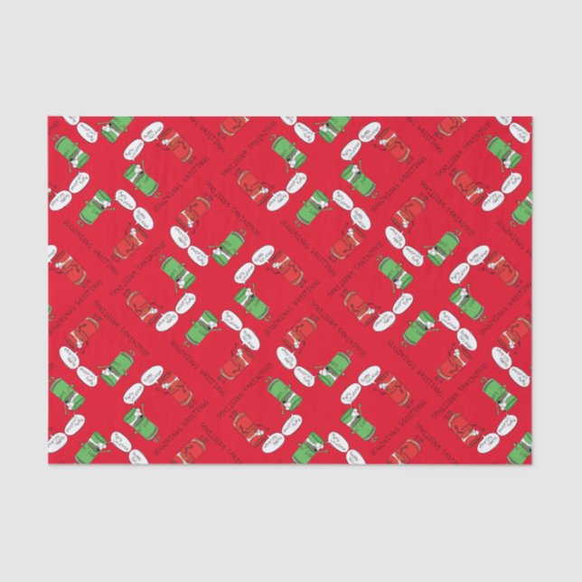 Christmas Cooking Funny Chef Spices Tissue Paper (Front)