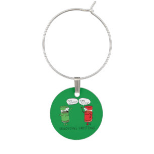 Christmas Cooking Funny Chef Spices Wine Charm