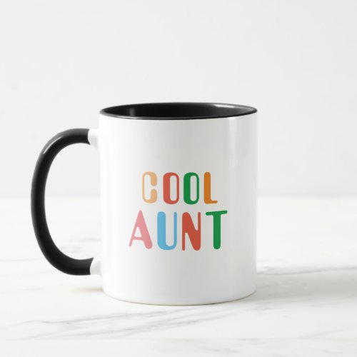 Christmas Cool Aunt for Birthday from Niece Nephew Mug