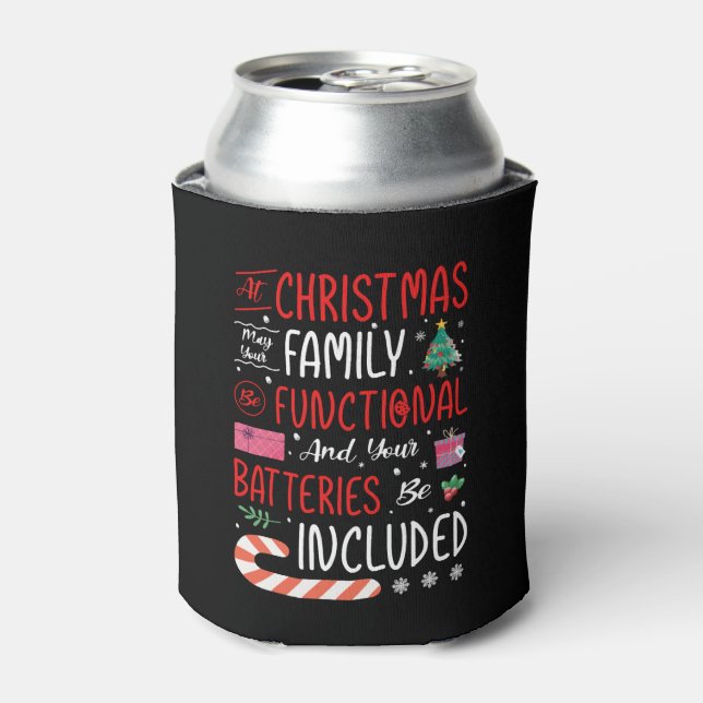 Christmas Cool Holiday Humor Funny Xmas Gift Can Cooler (Can Front)