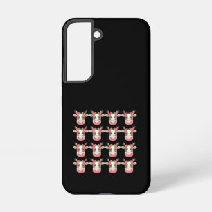 Christmas Coquette Highland Cow Western Xmas Samsung Galaxy S22 Case