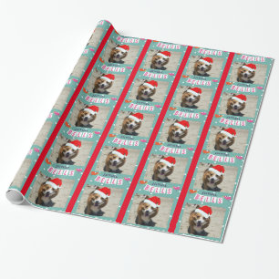 Christmas Corgi santa wrapping paper