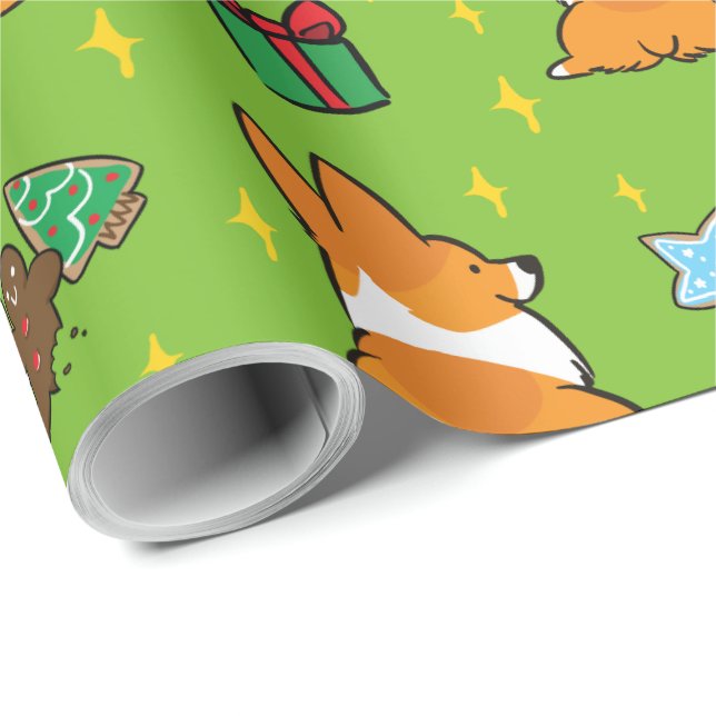 Christmas Corgi Wrapping Paper | CorgiThings (Roll Corner)