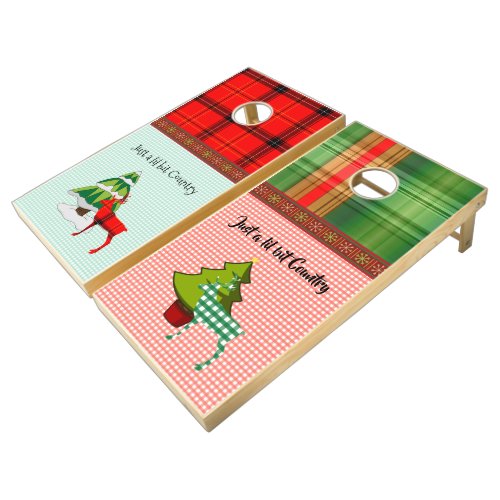 CHRISTMAS CORNHOLE CORNHOLE SET