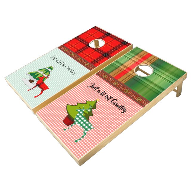 CHRISTMAS CORNHOLE CORNHOLE SET (Angled)