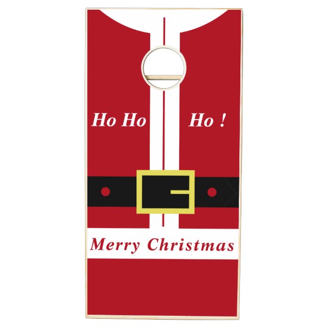Christmas Cornhole Set Santa Claus Gift - Funny (Left)