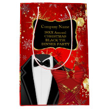 Christmas Corporate Black Tie Dinner Party Red 