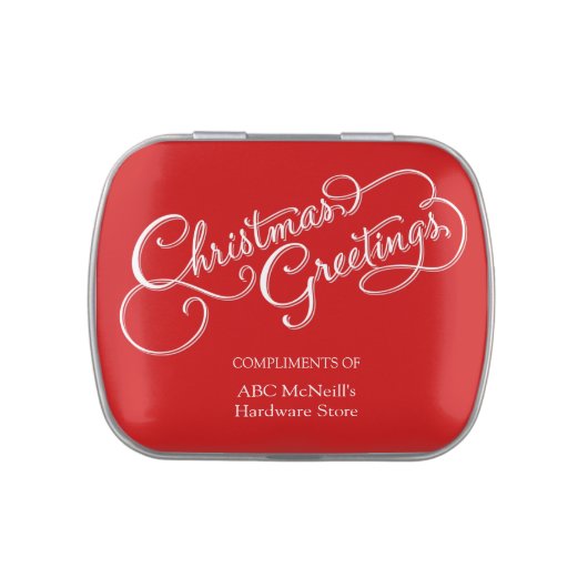 Christmas Corporate Give Away Jelly Belly Tin (Top)