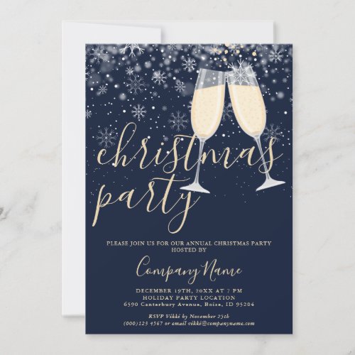 Christmas Corporate Office Holiday Party Invitation