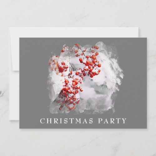  Christmas Corporate Personal AP20 Snow Berry Invitation