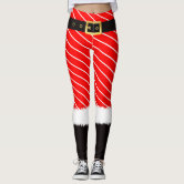 Santa Claus Costume Christmas Leggings