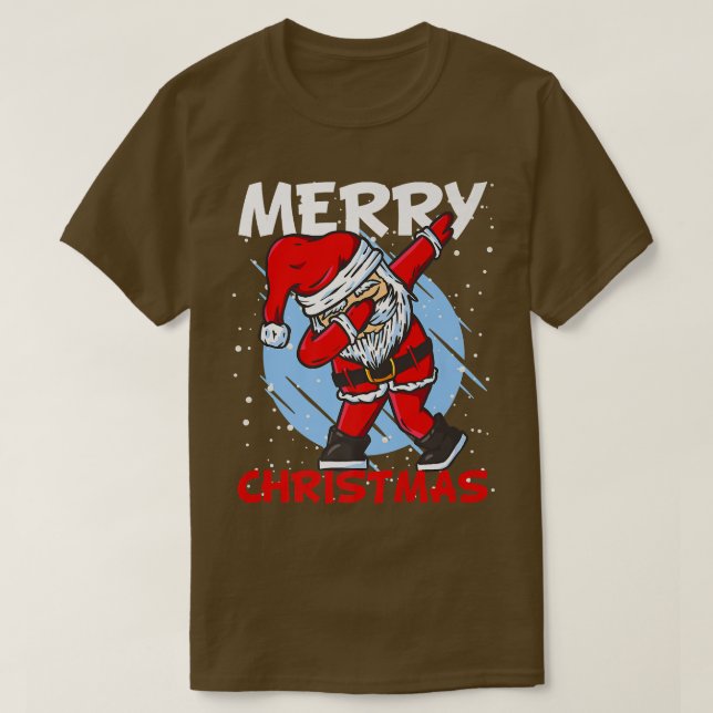 Christmas costume snow winter dabbing dancing Sant T-Shirt (Design Front)