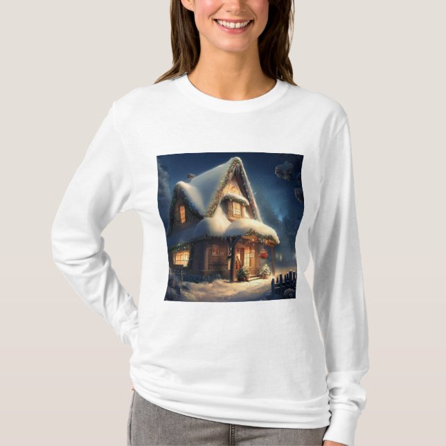 Christmas Cottage 6 T-Shirt (Front)