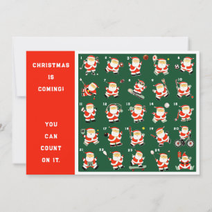 Christmas Countdown Calendar Holiday Card