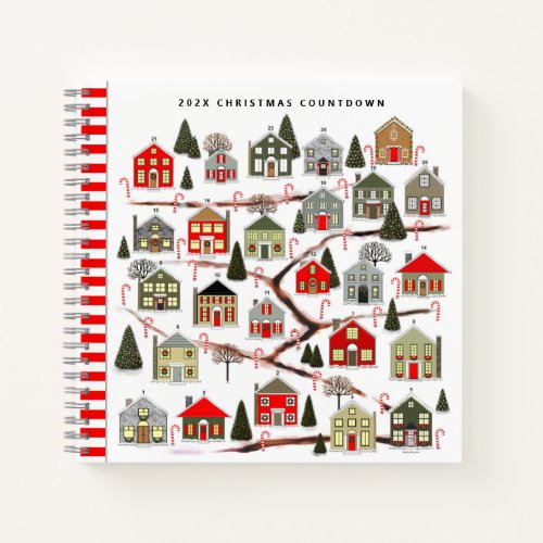 Christmas Countdown Holiday Planner Notebook