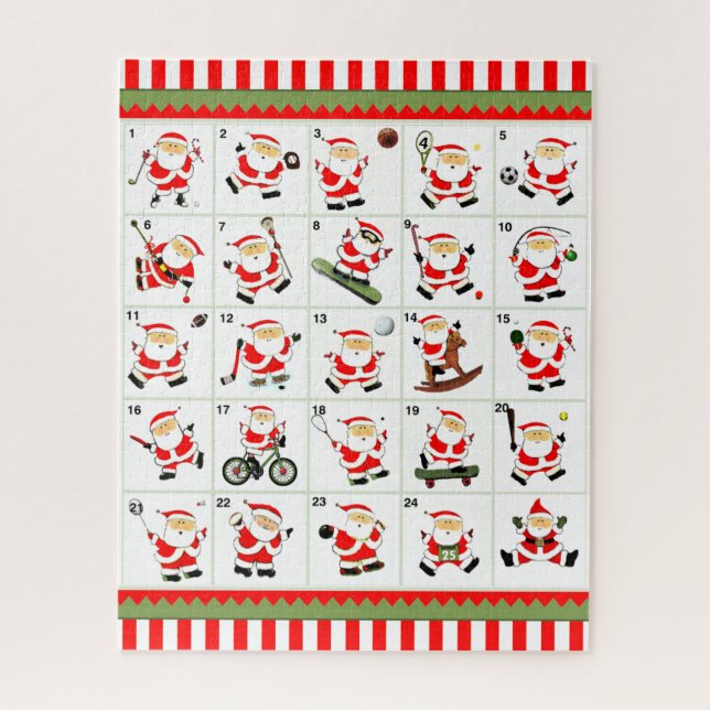 Christmas Countdown Sports Jigsaw Puzzle (Vertical)