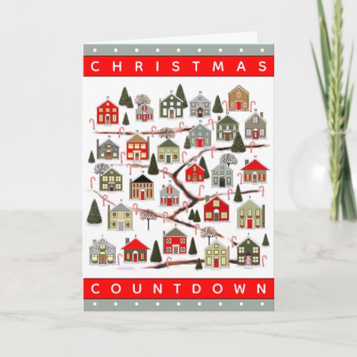 Christmas Countdown Thanksgiving Cards