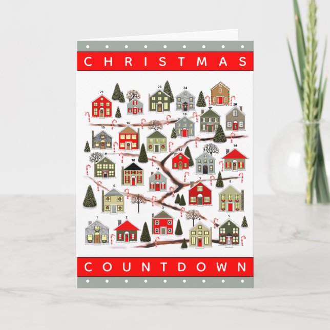 Christmas Countdown Thanksgiving Cards (Front)
