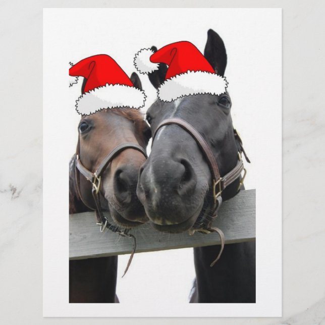 Christmas Country Horses Flyer (Front)