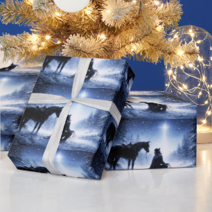 Christmas Country Western Cowboy Wrapping Paper