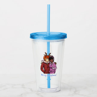 Christmas Couple Acrylic Tumbler