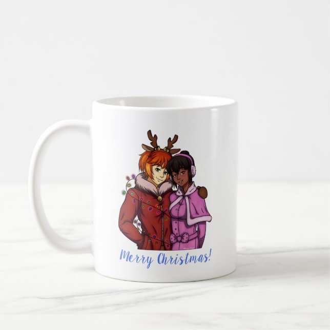 Christmas Couple Coffee Mug (Left)
