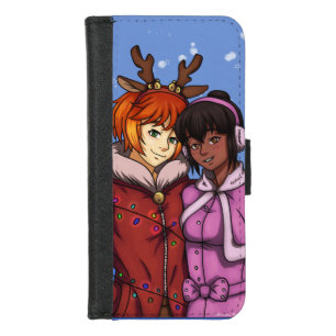 Christmas Couple iPhone 8/7 Wallet Case