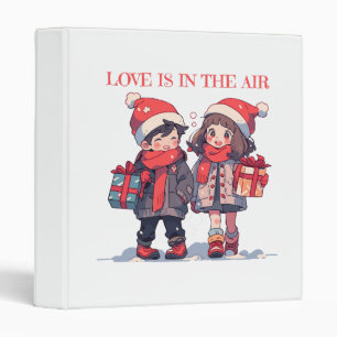Christmas couple - Love is in the air 3 Ring Binder