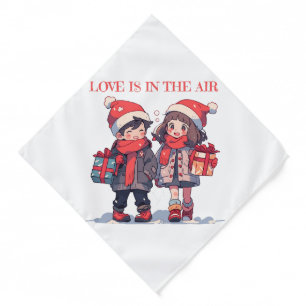 Christmas couple - Love is in the air Bandana