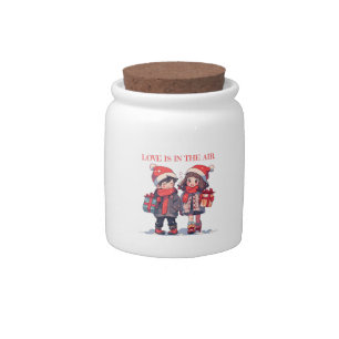 Christmas couple - Love is in the air Candy Jar