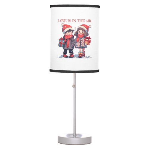 Christmas couple _ Love is in the air Table Lamp