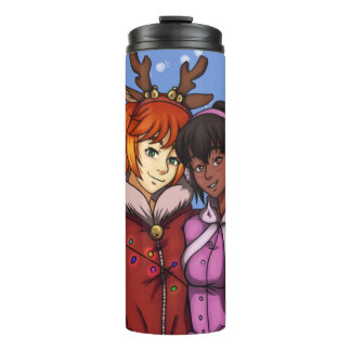 Christmas Couple Thermal Tumbler