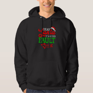 Christmas Couples Dear Santa It Was Her Fault Hoodie