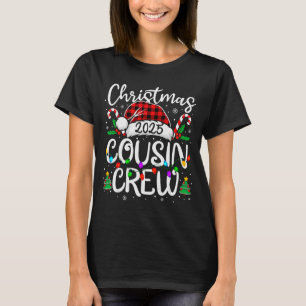 Christmas Cousin Crew 2025 Family Matching Xmas Pa T-Shirt