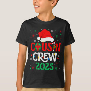 Christmas Cousin Crew 2025 Xmas Funny Matching Fam T-Shirt